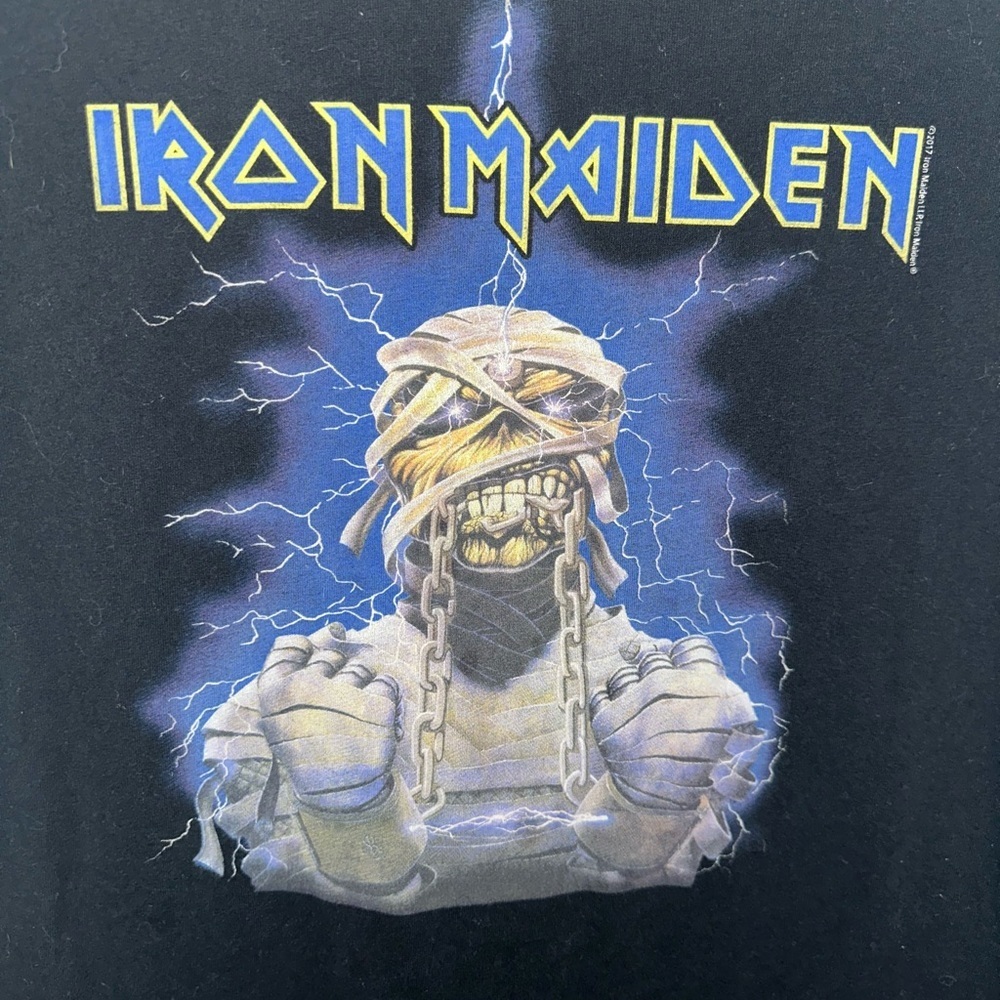 Iron Maiden Mummy Graphic Band T-Shirt Black 100% Cotton Men's Size 12 / XL - Picture 6 of 6